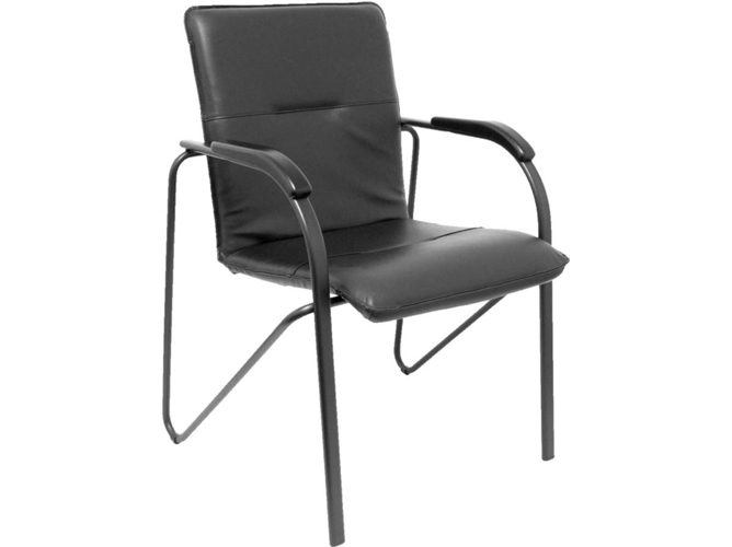 Conjunto de 2 Sillas de Confidente PIQUERAS Y CRESPO Balsa Negro (Similpiel)