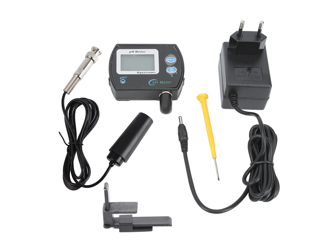 Medidor De Ph Digital Lcd Con Pantalla Retroiluminada Para Acuarios, Piscinas Y Laboratorios.