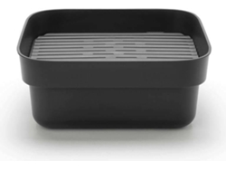 Escurridor BRABANTIA 302664 con Bandeja (Gris - 1,05 kg - 37,4 x 34,4 x 16,1 cm)