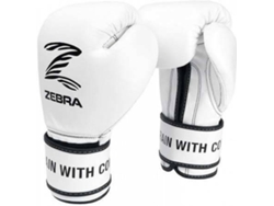 Guantes de Boxeo ZEBRA Pro Signature (Blanco - 14 OZ)