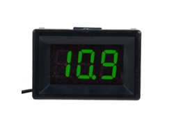 Voltímetro Digital De Dos Cables De 0,36 Pulgadas, 2,4-30 V Cc Con Pantalla Led Impermeable (verde)