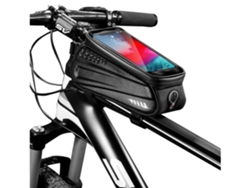Bolsa para teléfono de bicicleta, impermeable, para el cuadro frontal, para el tubo superior, rígida, para MTB, USHION Canvas