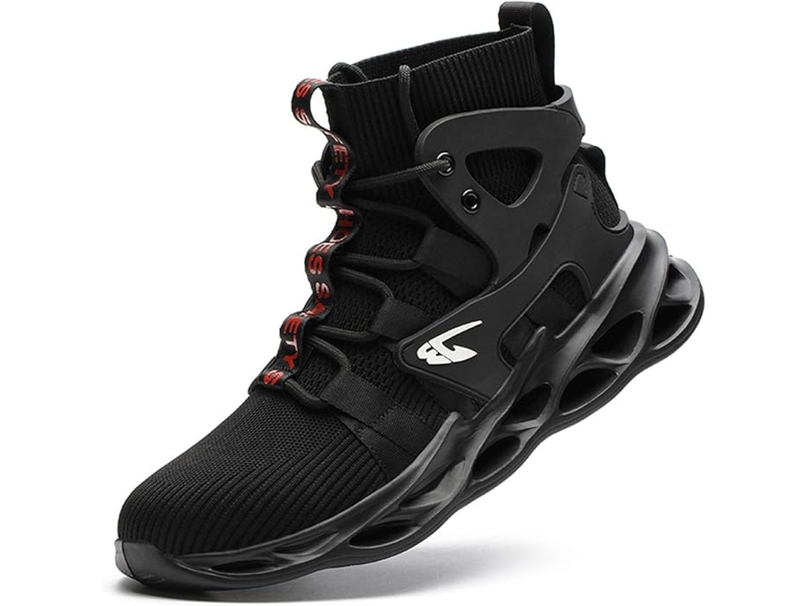 Calzado De Seguridad Para Hombres Y Mujeres – Zapatillas De Seguridad De Caña Alta Y Ligeras (norma S3) – Negro, 39 Eu (24,5 Cm)