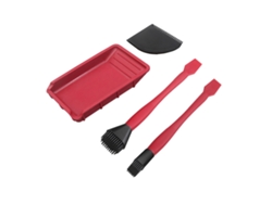 Kit De Herramientas De Silicona Para Trabajar La Madera De 4 Piezas Con Pinceles Y Espátula.