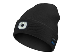Chapéu Tricô Led Bluetooth, 4 Luzes Led, Usb Recarregável, Bluetooth 5.1