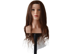 Cabeza De Maniquí De Alta Calidad, Hecha De Cabello Humano Natural, De 61 Cm, Con Peinado, Para Muñecas Maniquí.