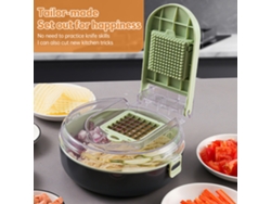 Picadora De Verduras Multifuncional 13 En 1 Con Recipiente Y Protector Para Cebollas, Tomates Y Patatas.