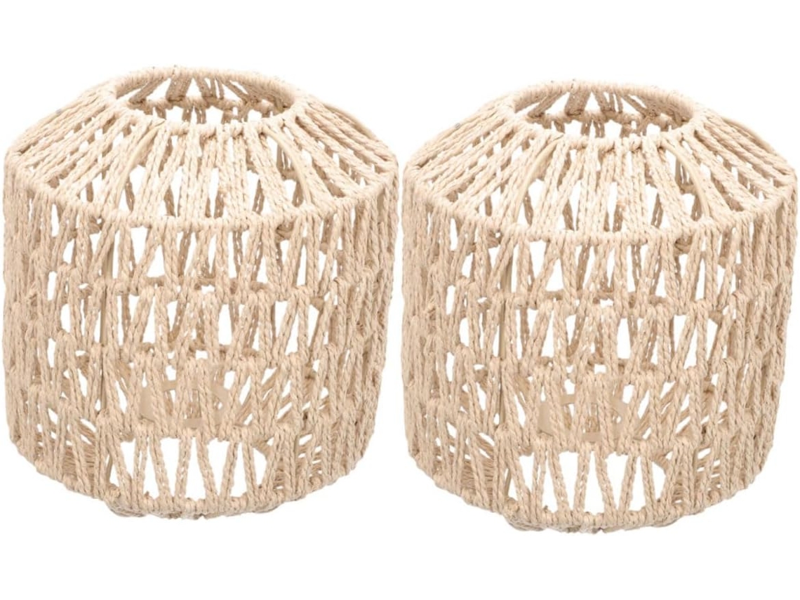 Juego De 2 Pantallas De Lámpara De Techo Tejidas De Estilo Chino Para Candelabros De Papel Creativos.
