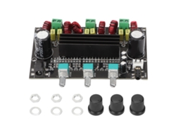 Placa De Amplificador De Potência Digital 2.1 Canais 80w+80w+100w Para Diy Alto-falantes Dc12-26v