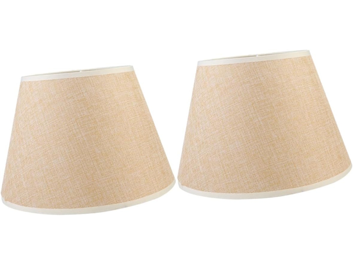 Lámpara De Mesa De Lino Suave Para Sala De Estar, Diseño Beige