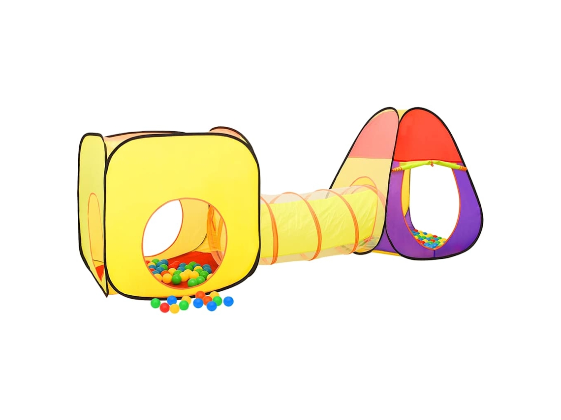 Tienda De Juegos Niños Con 250 Bolas Multicolor 255x80x100cm