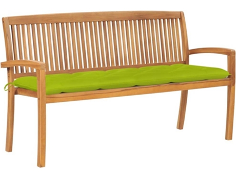 Banco de exterior VIDAXL Verde Teca (159x57.5x90 cm)