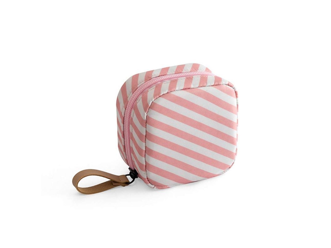 2026-bolsa De Maquillaje Mini Rosado Organizador Viaje Neceser Cosmético Portátil