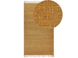 Alfombra de pelo corto BELIANI Lunia de Yute Amarillo 80x150