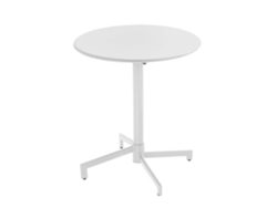 Mesa De Restaurante Ronde Inclinable En Metal 4 Personas Con Pie Encastrable 70x70 Cm Oviala