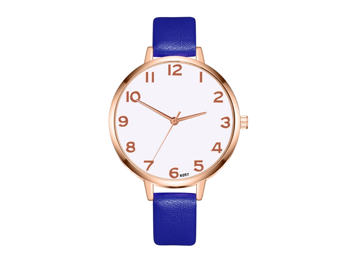 Reloj De Pulsera Analógico De Cuarzo Zhoulianfa Para Mujer, Estilo Casual Y Moderno - Azul