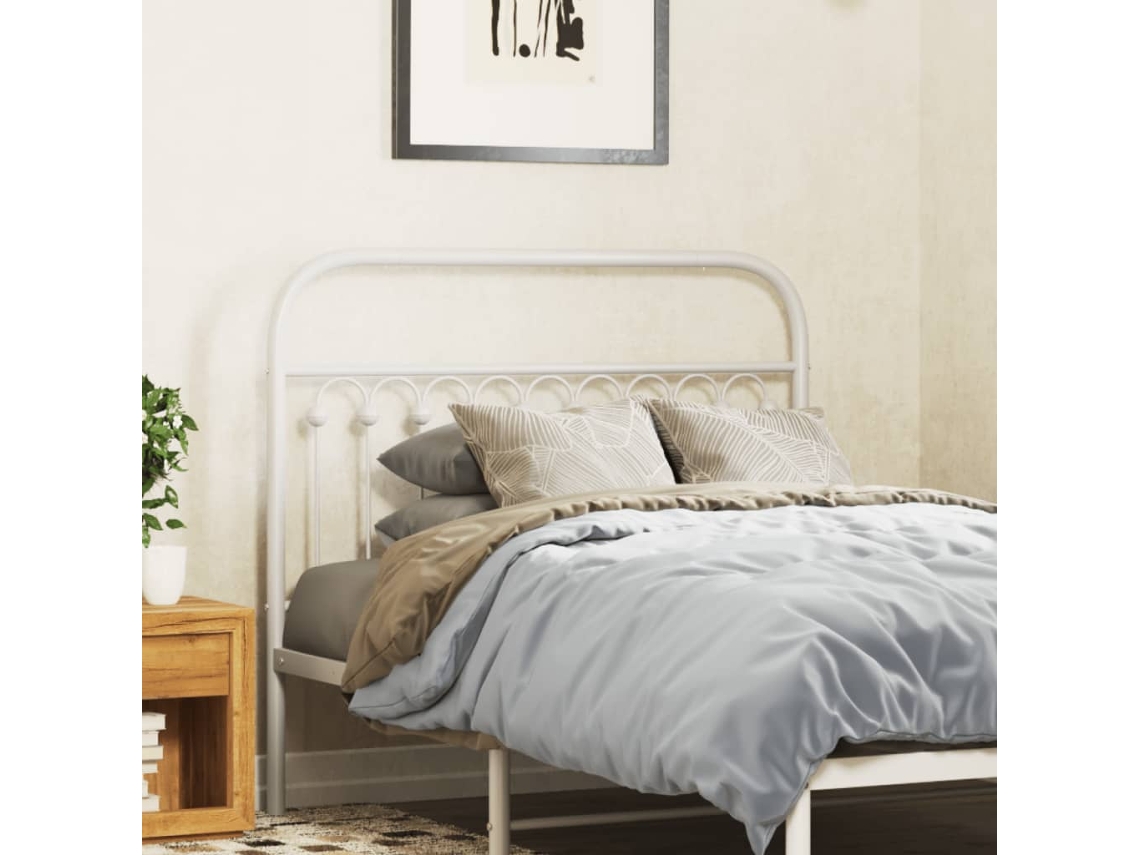 Cabecero De Metal Blanco 107 Cm