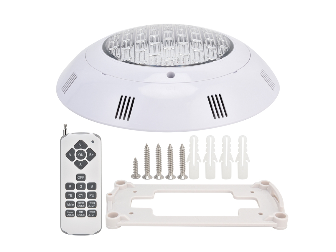 Lámpara Led Impermeable Para Piscina, Montaje En Pared, Rgb, Control Remoto De 18 Teclas, Luz Subacu