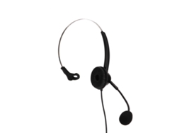 Auriculares Telefónicos Rj9 De Un Solo Lado Con Volumen Ajustable Y 6 Velocidades Para Atención Al Cliente.