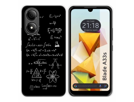Funda Silicona para Zte Blade A33s diseño Formulas Dibujos