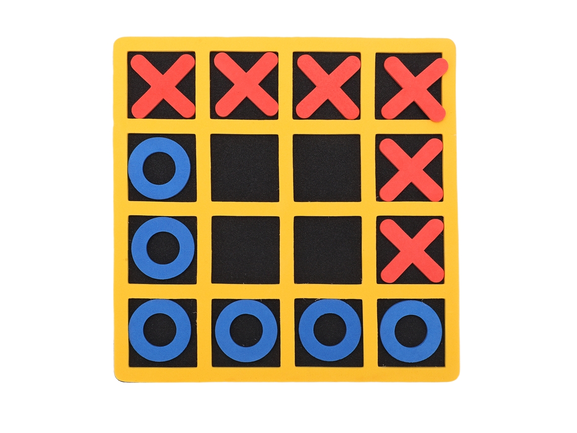 Jogo De Tic Tac Toe Portátil Em Eva Mini Tabuleiro Xo Peças De Xadrez Brinquedo Educativo Infantil