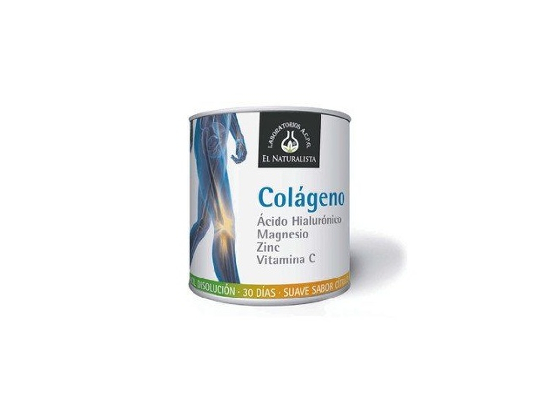 Complemento Alimentar EL NATURALISTA Colageno + Ac Hialuronico + Mg + Zn + Vit Cr (13 g)