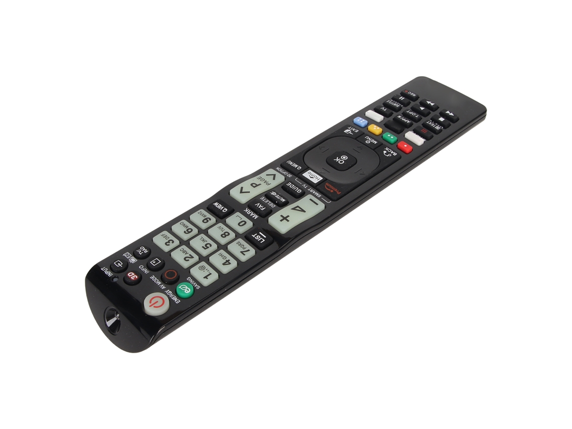 Mando A Distancia Universal Para Tv Con Botones Táctiles Para Lcd, Led, Uhd Y Hdtv Por Infrarrojos.