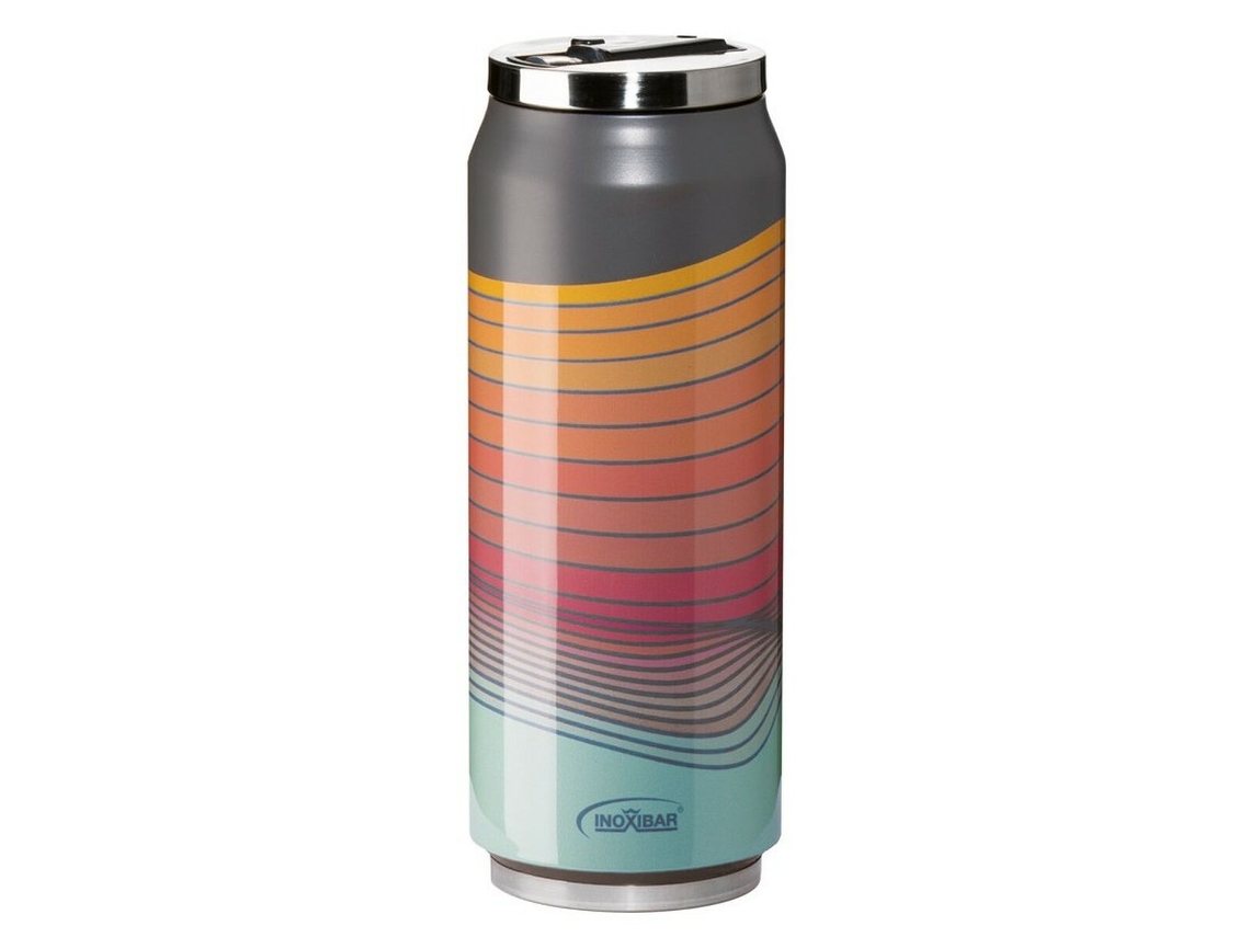 Termo de viaje Inoxibar 61261 Red Waves (Rojo - Acero inoxidable - 280 ml)