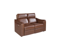 Sofá de 2 Plazas ANGEL CERDA (155 x 92 x 98 cm - Cuero - Marrón)