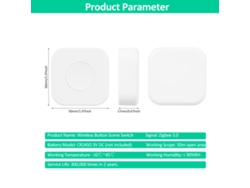 Mini Interruptor Inteligente Zigbee 3.0 Con Control Remoto Mediante Aplicación Para Automatización Del Hogar, Iluminación Y Electrodomésticos.