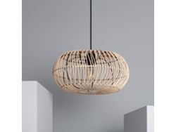 Lámpara Colgante LEDKIA (Beige - E27 - 40 W - Ratán)