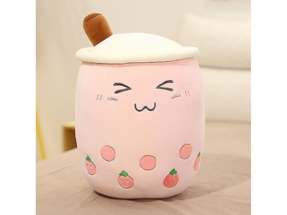Muñeco De Peluche De Té De Burbujas Con Cara Sonriente 24/35/50/70cm
