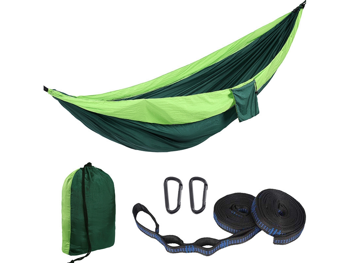 Hamaca Portátil Individual Adecuada Para Acampar Al Aire Libre Y Viajes Verde Siurn