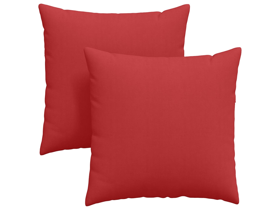 Juego de 2 cojines para sofá HARLANV1 de 80x80 cm, color rojo.