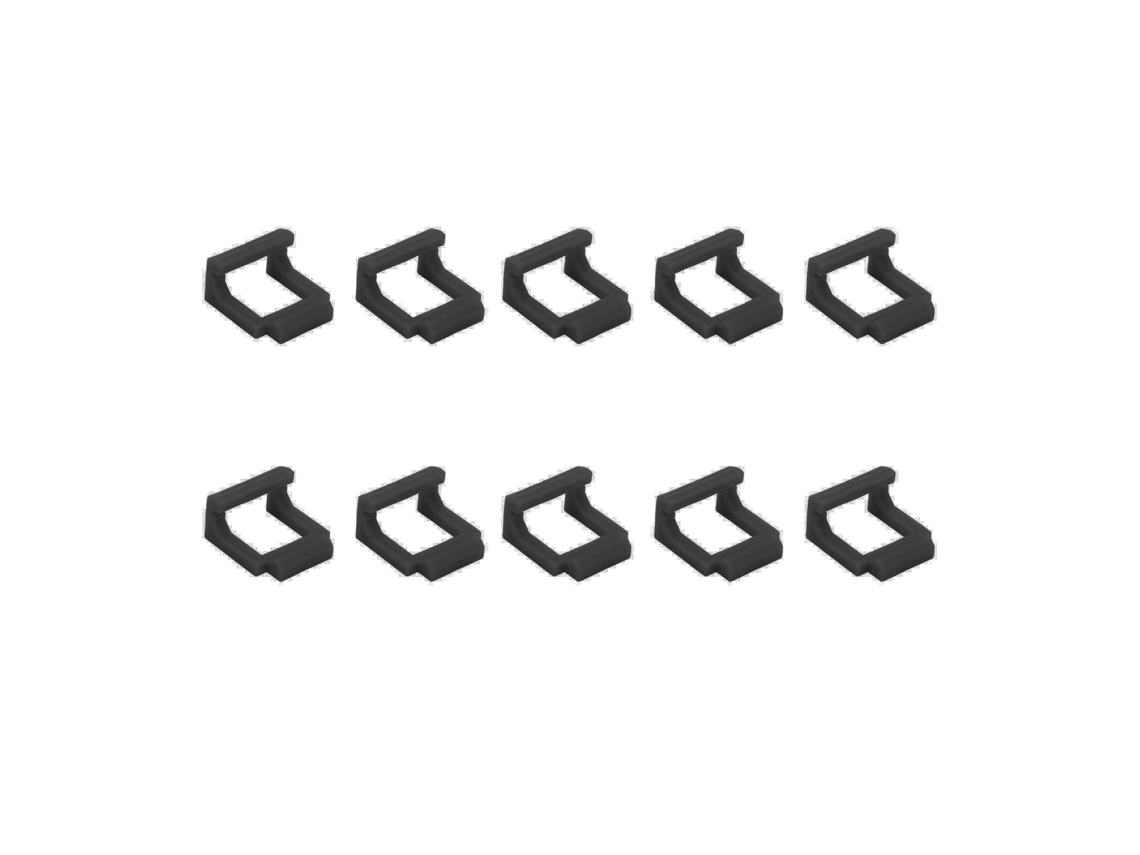 10 Piezas De Clips Retenedores Adaptadores Para Tarjeta Riser Pcie Usb3.0 Fijación Segura Durable Negro