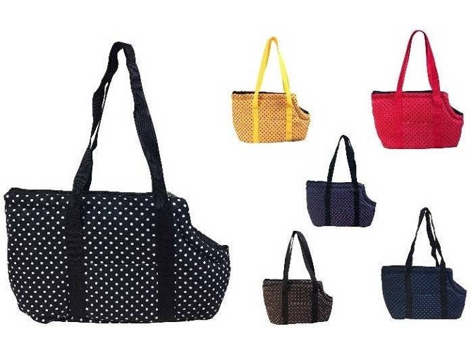 Transportín para Perros y Gatos Acolchado (Multicolor - 36x16x25cm - S - Porte Pequeño)