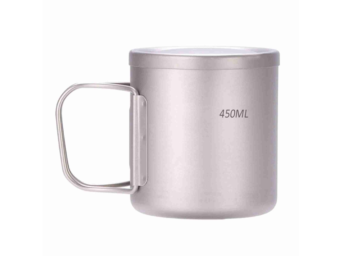 Vaso De Titanio De Doble Pared De 220 Ml/330 Ml/450 Ml/550 Ml Para El Hogar, La Oficina, Acampadas, Senderismo Y Picnics.