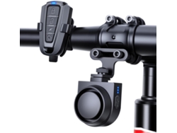 Bocina Inalámbrica Para Bicicleta Eléctrica De 115 Db Con Alarma Antirrobo, Alarma Para Bicicleta Con Bocina Y 5 Modos De Sonido (negra)