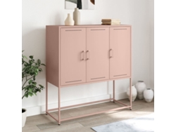 Aparador De Acero Rosa 100,5x39x107 Cm