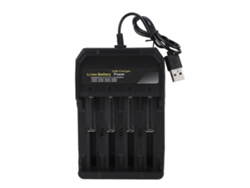 Yncm2026-cargador De Baterías Li-ion Inteligente Universal 4 Bahías Para Baterías 18650 10440 14500 16340 16650 14650 18350 18500