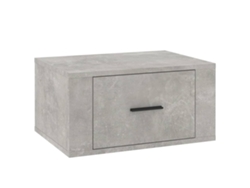 Mesita de noche de pared gris cemento MAISON EXCLUSIVE (50x36x25 cm)