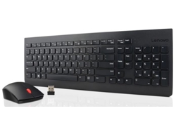 Teclado LENOVO 4X30M39497 (Inalámbrico - Inglés - Negro) + Ratón