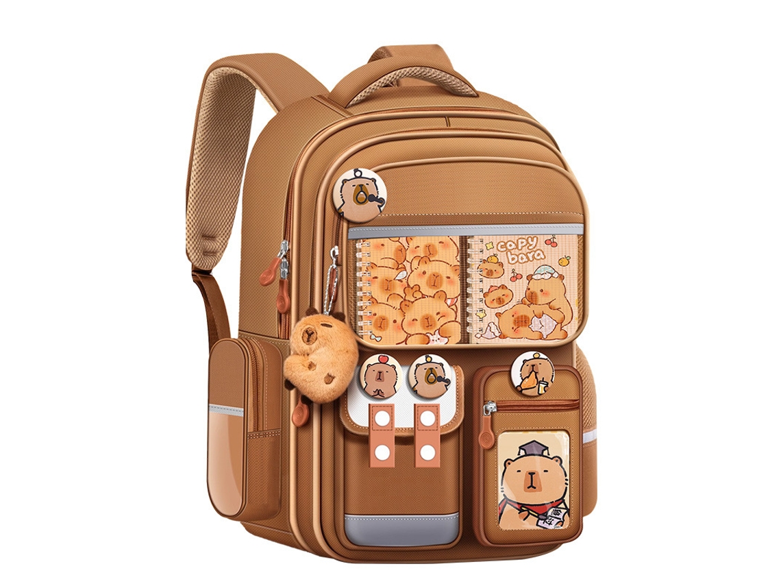 Mochila para estudiantes de primaria, regalo de cumpleaños, mochila de gran capacidad con soporte para la espalda. Mochila escolar (1.º a 2.º grado)