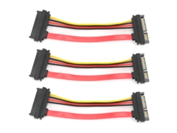 Cable De Datos Sata De 3 Piezas, 29p Hembra A 22p Macho, Para Disco Duro, De Plástico, Para Uso Doméstico Y Móvil.