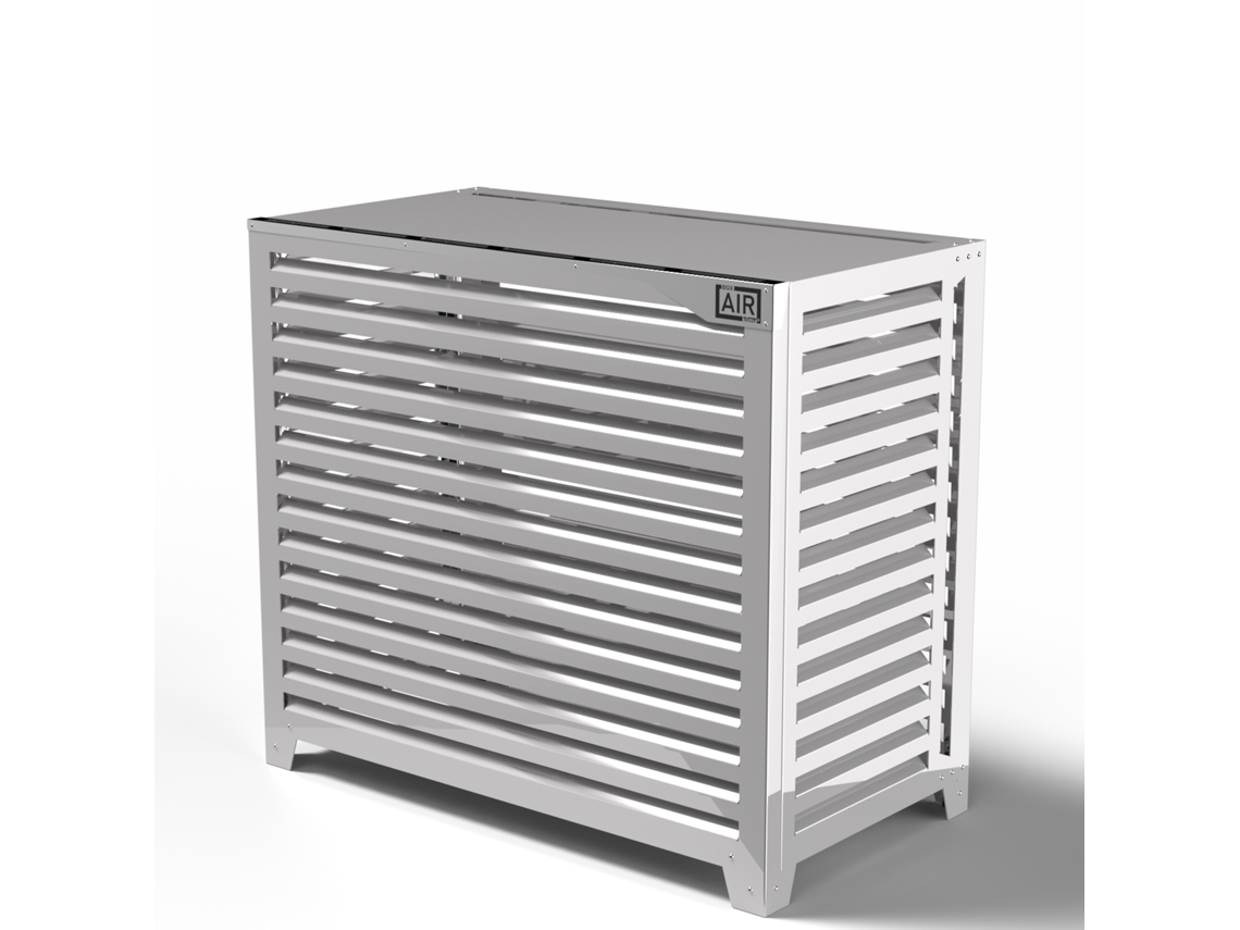 Cubierta Para Bomba De Calor - Big Blade - Blanco - De Pie Talla Xxl (l 135cm - H 120cm - D 73cm) - Box Air Klima
