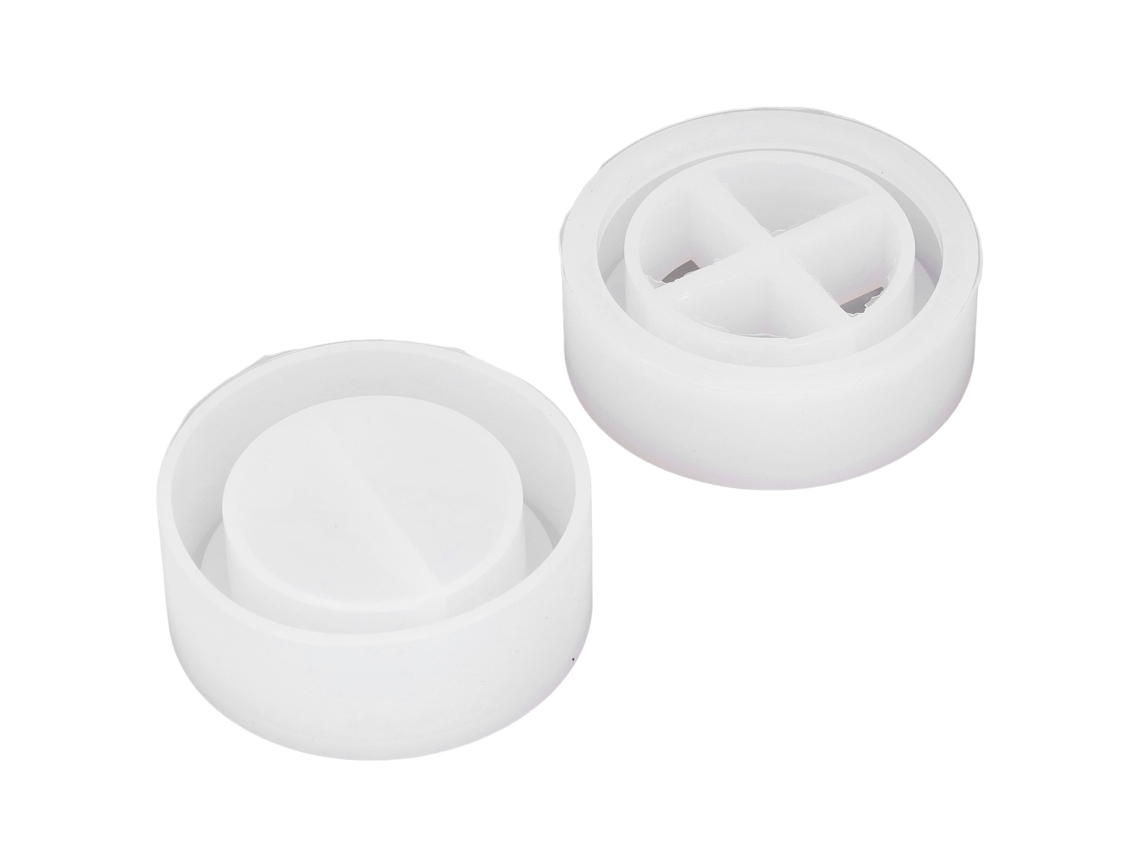 Moldes De Silicona Flexibles De 2 Piezas Para Macetas, Portalápices Y Cajas De Almacenamiento Caseras.