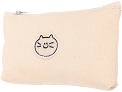 Estuche de lona para lápices, bolsa organizadora para útiles escolares, resistente.
