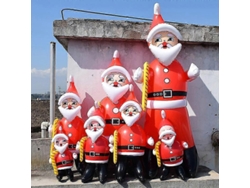 Omni-muñeco Inflable De Papá Noel Para Jardín Decoración Navideña Fiesta Material Pvc Talla 43-110cm 43 Cm