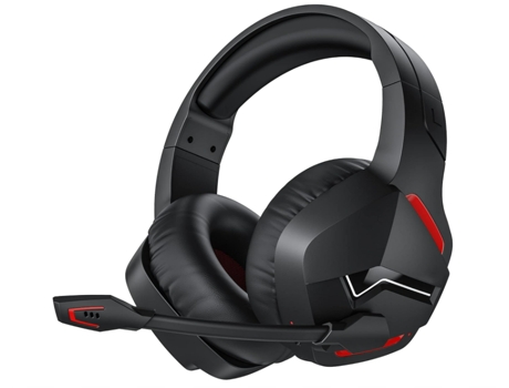 Auriculares inalámbricos para juegos con micrófono para PC PS4 PS5 Playstation 4 5, 2.4G inalámbrico Bluetooth CHRONUS BW01 (rojo)