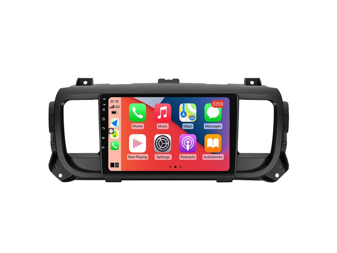 Coche Radio Android Auto Autoradio 8GB RAM 128G ROM CarPlay Navegación GPS Pantalla Táctil RoverOne para Citroen Jumpy 3 para Peugeot Expert 3 2016 - 2021 